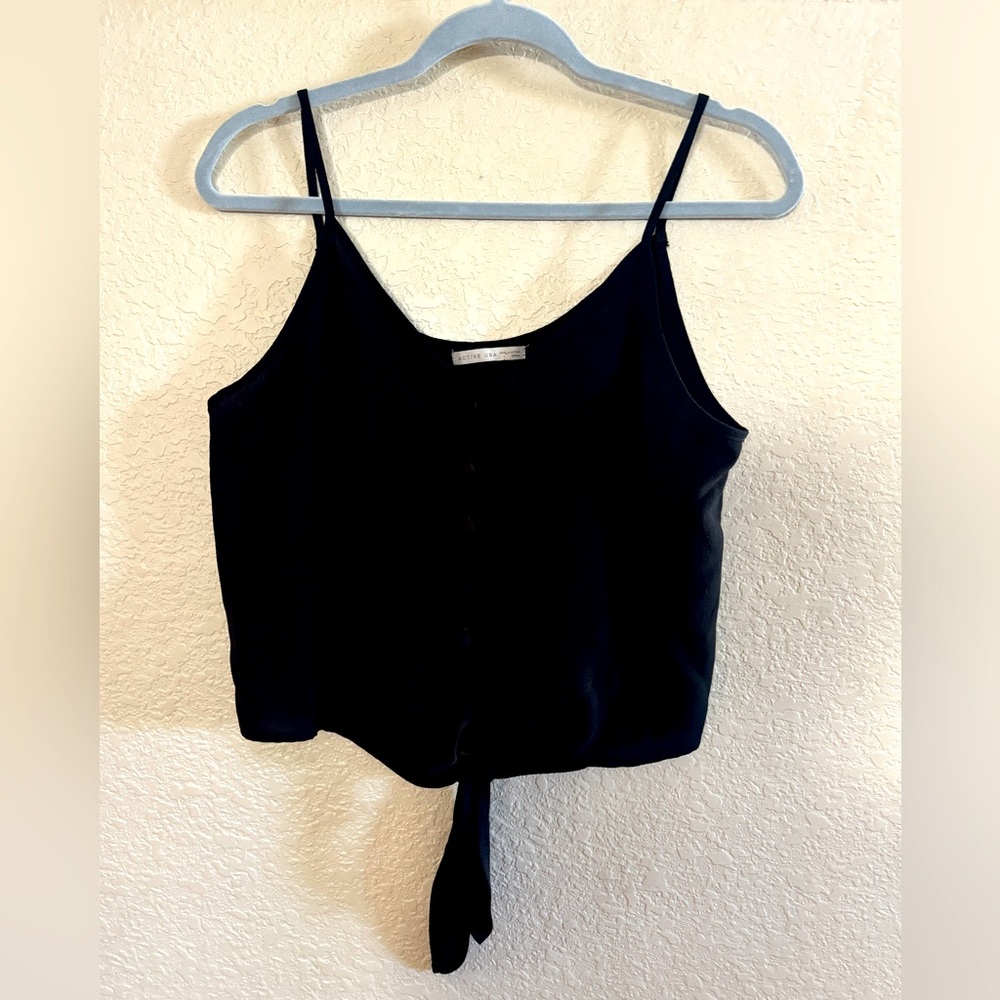 Black tank top